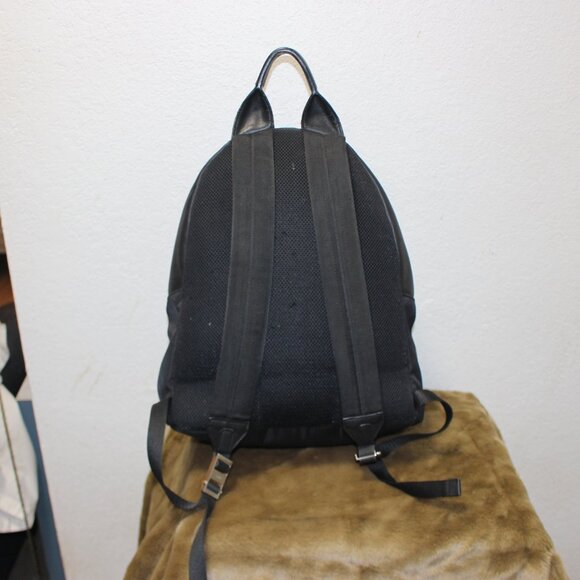 Fendi  Nylon Calfskin Monster Butterfleye Backpack Black Carbone Multicolor - Picture 2 of 8